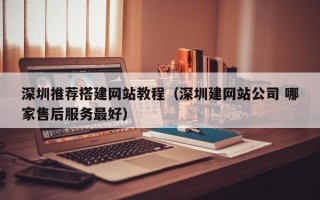 临清深圳推荐搭建网站教程（深圳建网站公司 哪家售后服务最好）